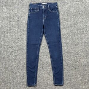 Levi's 720 Womens High Rise Super Skinny Jeans Size 26 Blue Denim Casual Stretch